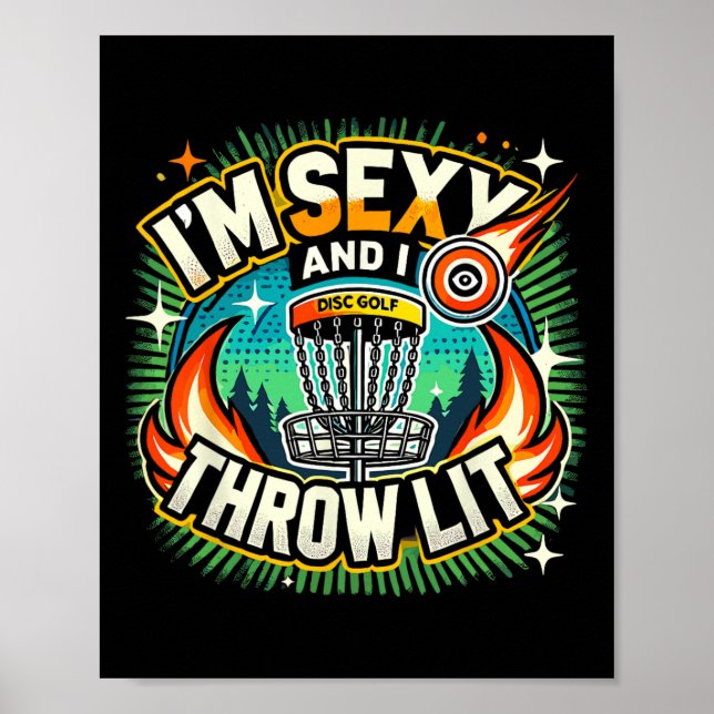 Poster Eu sou Y e jogo golfe de disco incrível (Frente)