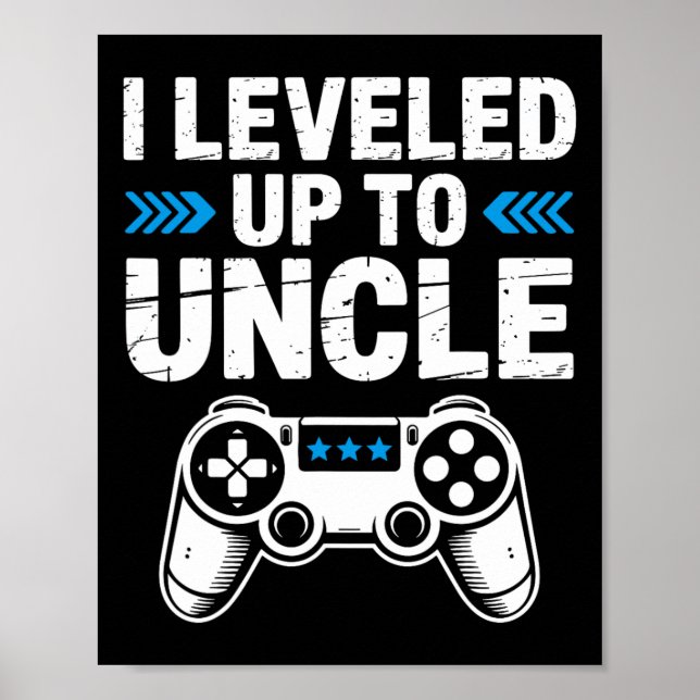 Poster Eu Subi de Nível Para Anúncio de Gravidez de Tio G (Frente)