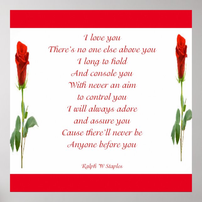 PÔSTER EU TE AMO (Frente)