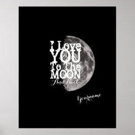 Poster Eu Te Amo À Lua E De Volta