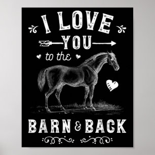 Poster Eu Te Amo Ao Celeiro E À Garota Do Cavalo De Trás