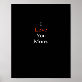 Poster Eu Te Amo Mais Design Minimalista 