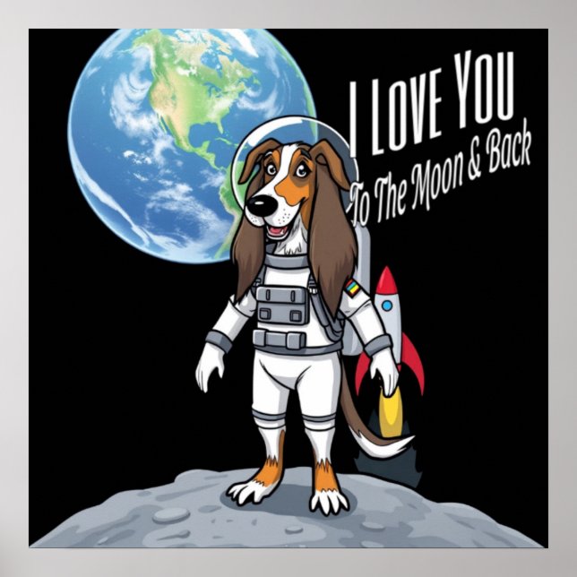 Poster Eu Te Amo Na Lua E Na Caça Afegã (Frente)