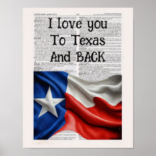 Poster Eu te amo no TEXAS e de volta
