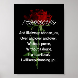 Poster Eu te escolhi