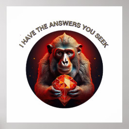 Poster Eu tenho as respostas que você procura