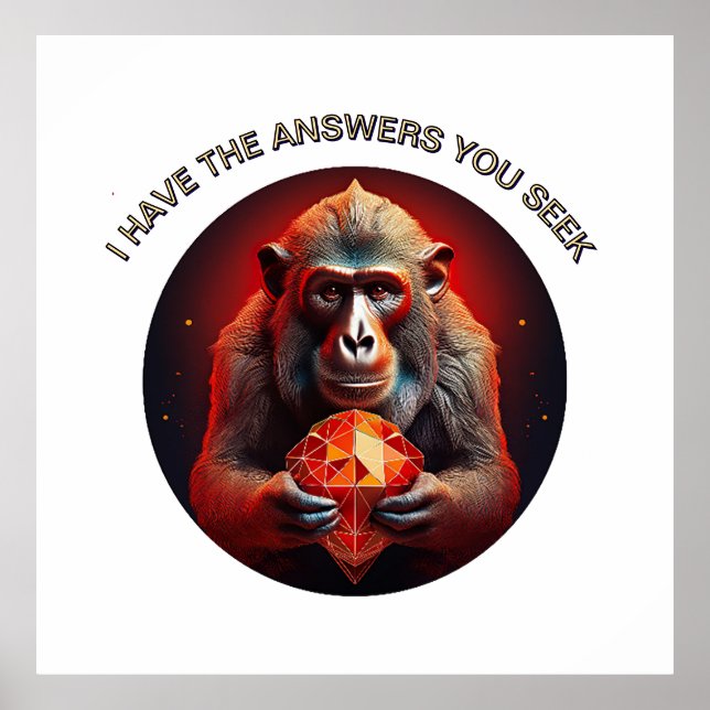 Poster Eu tenho as respostas que você procura (Frente)