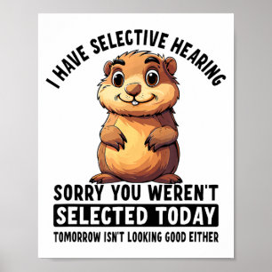 Poster Eu Tenho Audição Seletiva Groundhog 