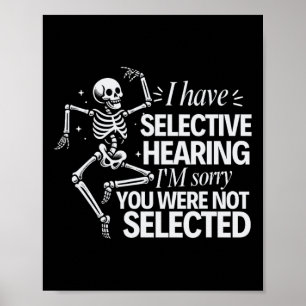 Poster Eu tenho audição seletiva que você não foi selecio