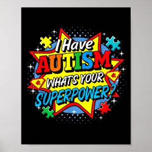 Poster Eu Tenho Autismo Qual É Seu Superpoder Puzzle Home