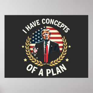 Poster Eu tenho conceitos de um plano que trava a eleição