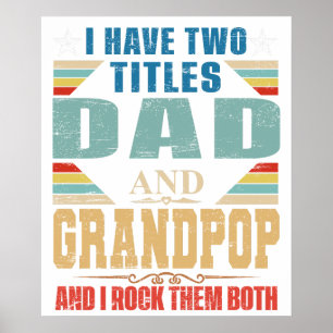 POSTER EU TENHO DOIS TÍTULOS PAI E AVÔ E EU OS ROCK