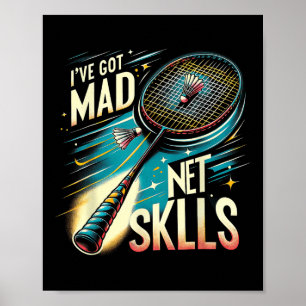 Poster Eu Tenho Habilidades de Rede Loucas Camiseta Gráfi