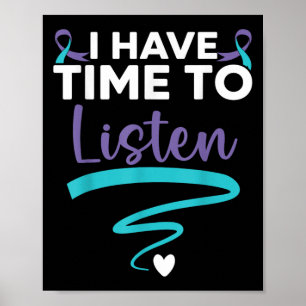 Poster Eu Tenho Tempo Para Ouvir A Saúde Mental Da Sua Vi