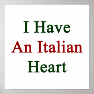 Pôster Eu tenho um coração italiano