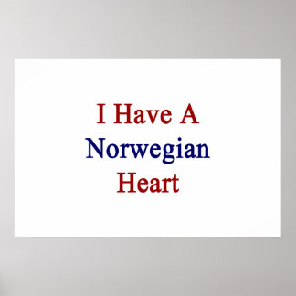 Pôster Eu Tenho Um Coração Norueguês