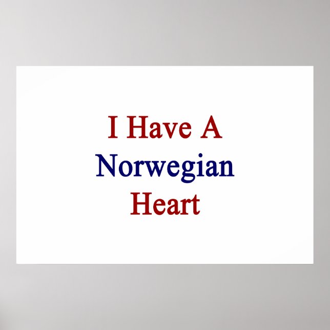 Pôster Eu Tenho Um Coração Norueguês (Frente)