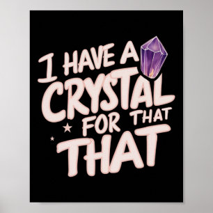 Poster Eu Tenho Um Cristal Para Isso Namaste Chakra Gemst