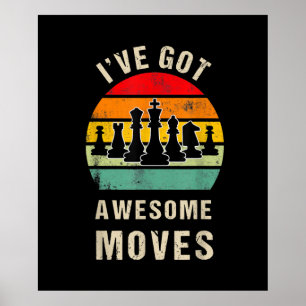 Poster Eu tenho um jogador de xadrez impressionante