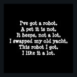 Pôster Eu tenho um robô. Poesia.<br><div class="desc">Eu tenho um robô. Poema sobre pegar um robô de brinquedo.</div>