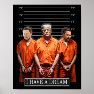 Poster Eu Tenho Um Sonho Engraçado Policial Dizendo Citaç
