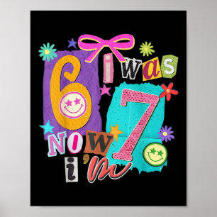 Poster Eu tinha 6 anos agora eu tenho 7 67 Seis Sete Meme
