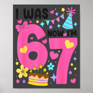 Poster Eu tinha 6 anos, agora eu tenho 7 anos de idade An