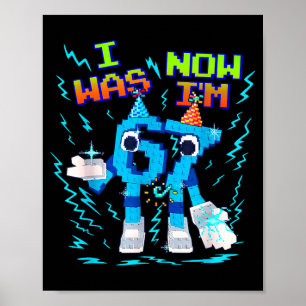 Poster Eu tinha 6 anos agora eu tenho 7 Seis Sete Anivers