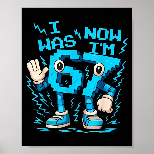 Poster Eu tinha 6 anos agora eu tenho 7 Seis Sete Brainro (Frente)