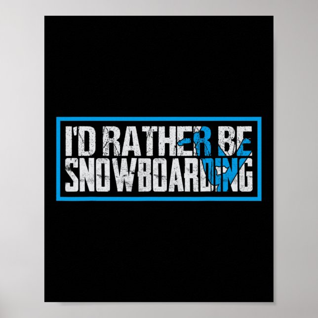 Poster Eu Tinha Preferencialmente De Snowboard Extreme No (Frente)