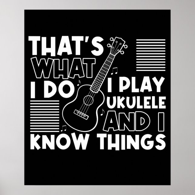 Poster Eu toco Ukulele e sei coisas para o player de músi (Frente)