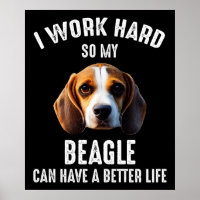 Eu Trabalho Duro Para Que Meu Beagle Tenha Uma Vid