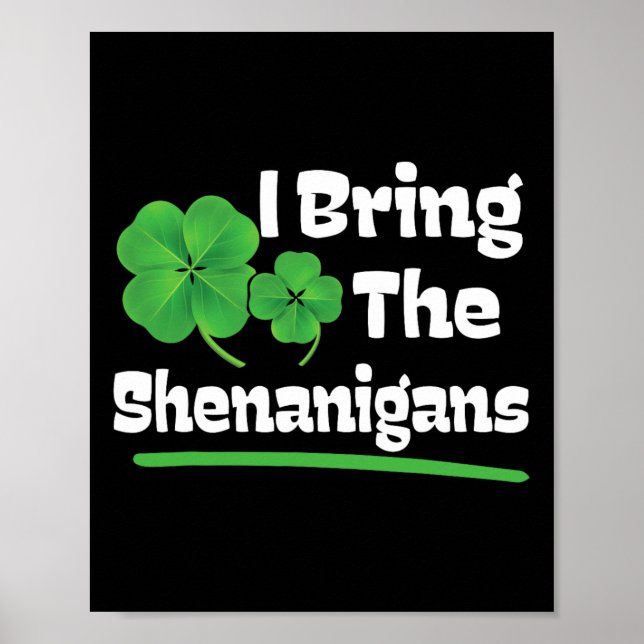 Poster Eu Trago O Dia de São Patrício De Shenanigans (Frente)