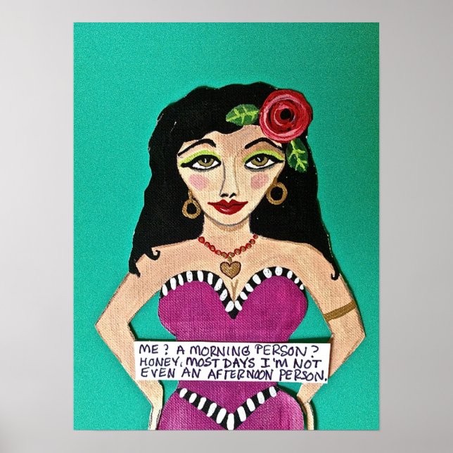 POSTER - "EU? UMA PESSOA DE MANHÃ?" (Frente)