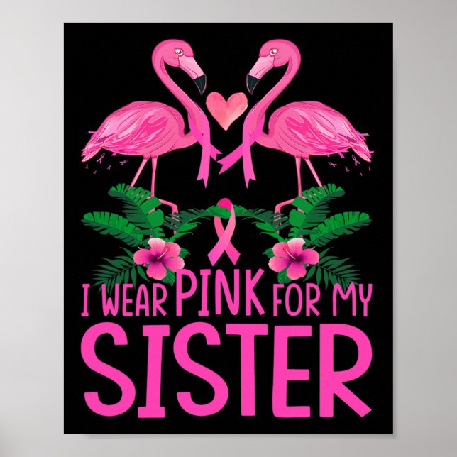 Poster Eu Uso Rosa Para a Conscientização do Câncer de Ma (Frente)