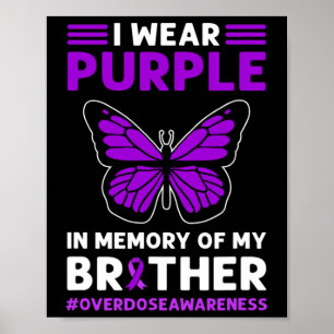 Poster Eu Uso Roxo Em Memória Do Meu Filho. Conscientizaç