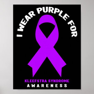 Poster Eu Uso Roxo Para a Consciencialização da Síndrome 