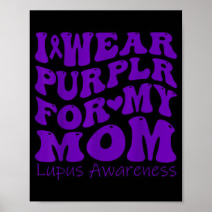 Poster Eu Uso Roxo Para a Conscientização do Lúpus da Min
