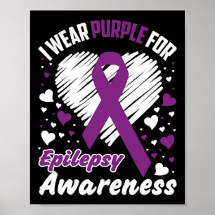 Poster Eu Uso Roxo Para Conscientização Sobre Epilepsia