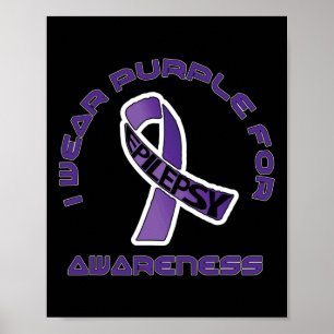 Poster Eu Uso Roxo Para Conscientização Sobre Epilepsia N