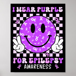 Poster Eu Uso Roxo Para Conscientização Sobre Epilepsia R