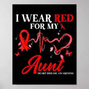 Poster Eu Uso Vermelho Para a Minha Tia Fita de Conscient