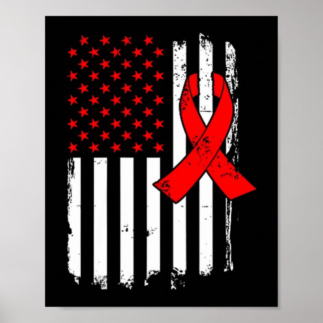 Poster Eu Uso Vermelho Para Combater a Conscientização so (Frente)