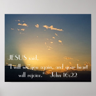 Poster Eu vê-lo-ei outra vez 16:22 de John do verso da