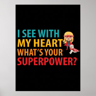 Poster Eu Vejo Com Minha Garota Do Coração - Cegueira B