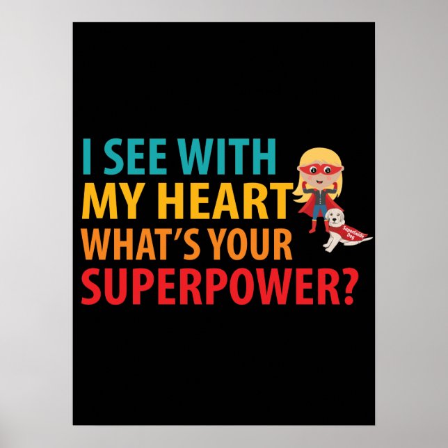 Poster Eu Vejo Com Minha Garota Do Coração - Cegueira Bra (Frente)