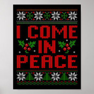 Poster Eu Venho Em Paz Casal Correspondente Ugly Christma