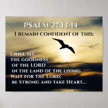 Eu verei a bondade do Lorde Salm 27:13-14