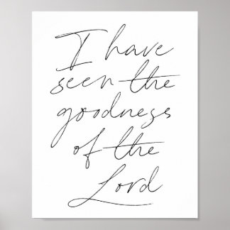 Poster Eu vi a bondade do Senhor Script