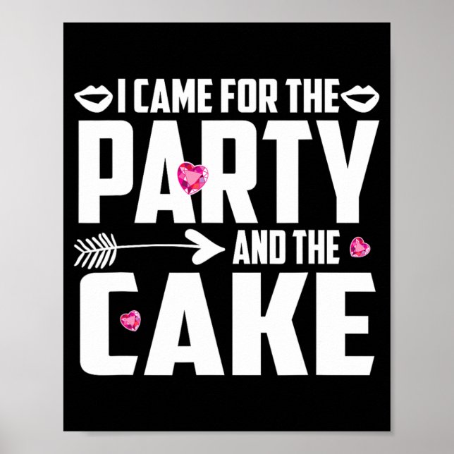 Poster Eu Vim Para A Festa E O Bolo (Frente)